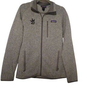 Patagonia Heather Grey Fleece Monogrammed D Full Zip Jacket S